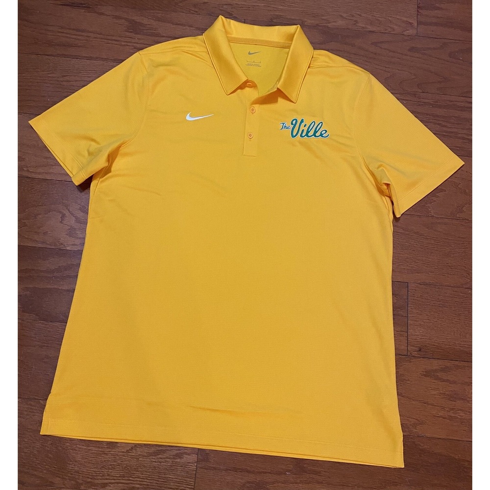 Nike Dri-FIT Tour Golf Polo The Ville Yellow Men's Size Large L New Without Tags